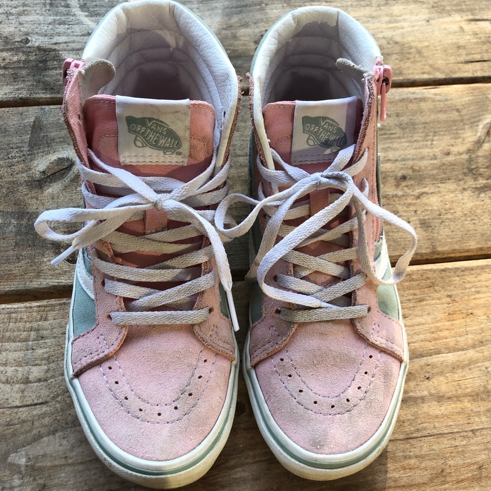 Vans Kids Ski8-hi tops with side zipper
